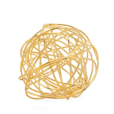 Spiral X-Large Wire Ball - Gold