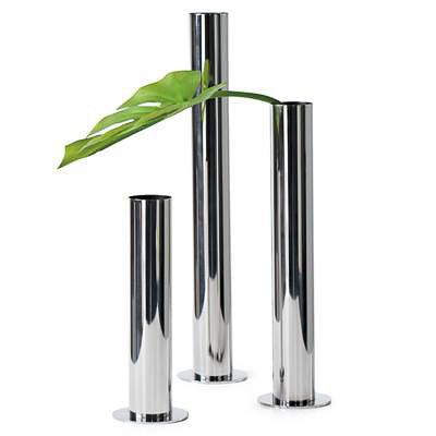 Pipe Vases Set of 3 - Silver