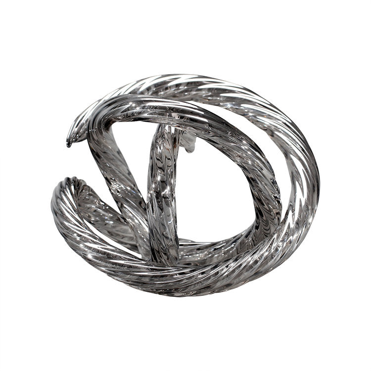 Translucent Grey Infinity Knot Table Top Décor