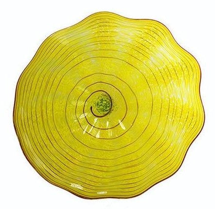 Yellow Swirl Wall Art (Medium)